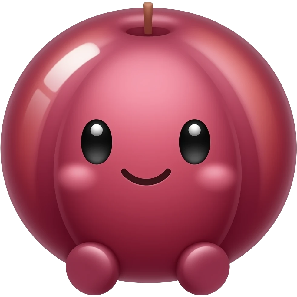 Kawaii currants con cara feliz emoji