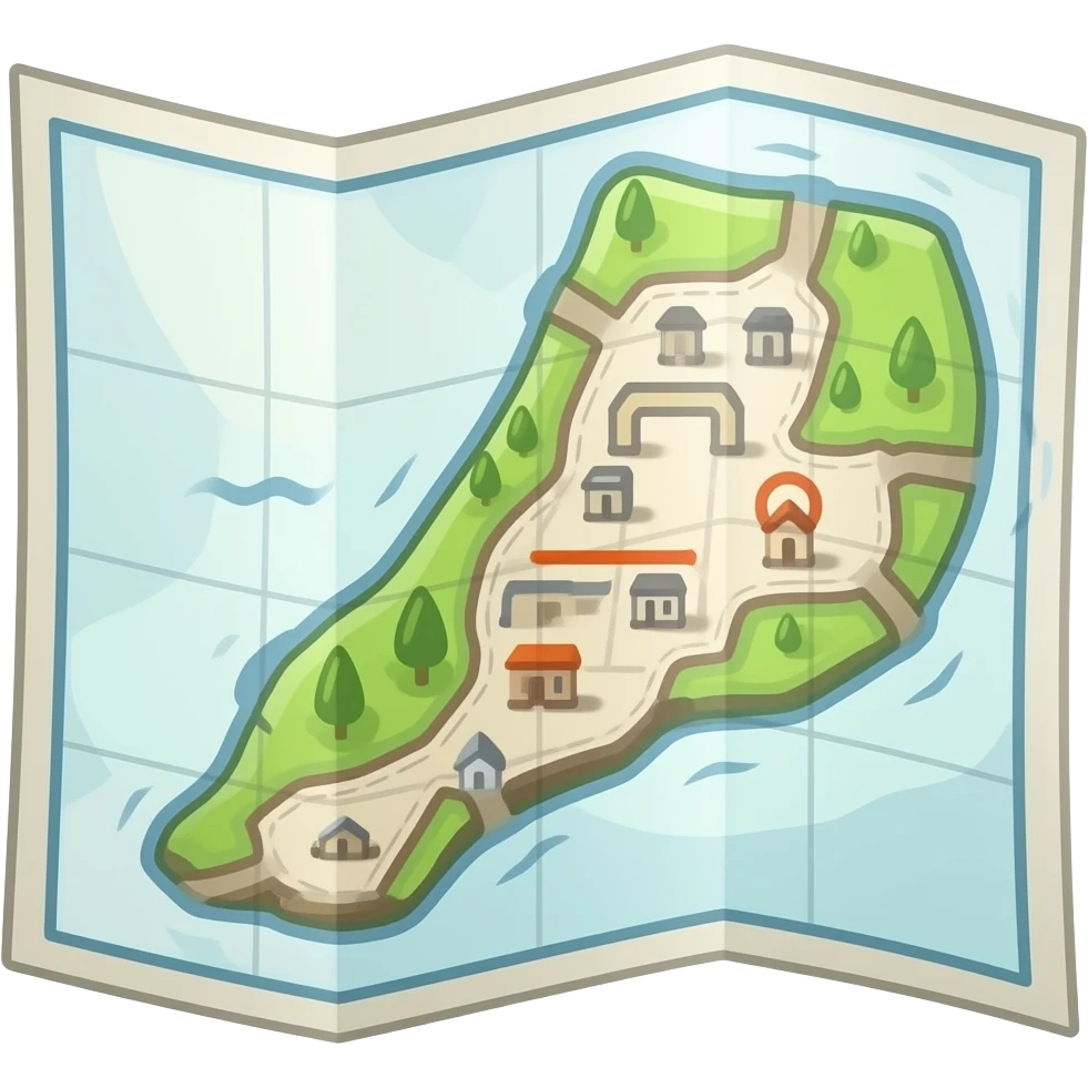 drawing a map emoji