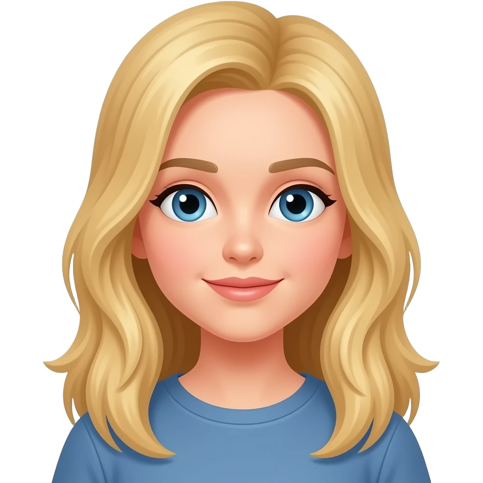 Blondie teenage girl emoji