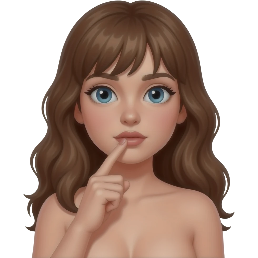 Naked girl cumming masturbation emoji