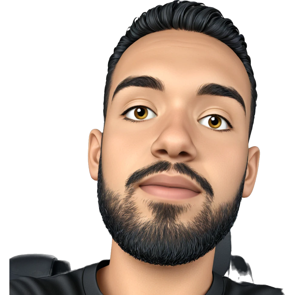 handsome man in black shirt emoji