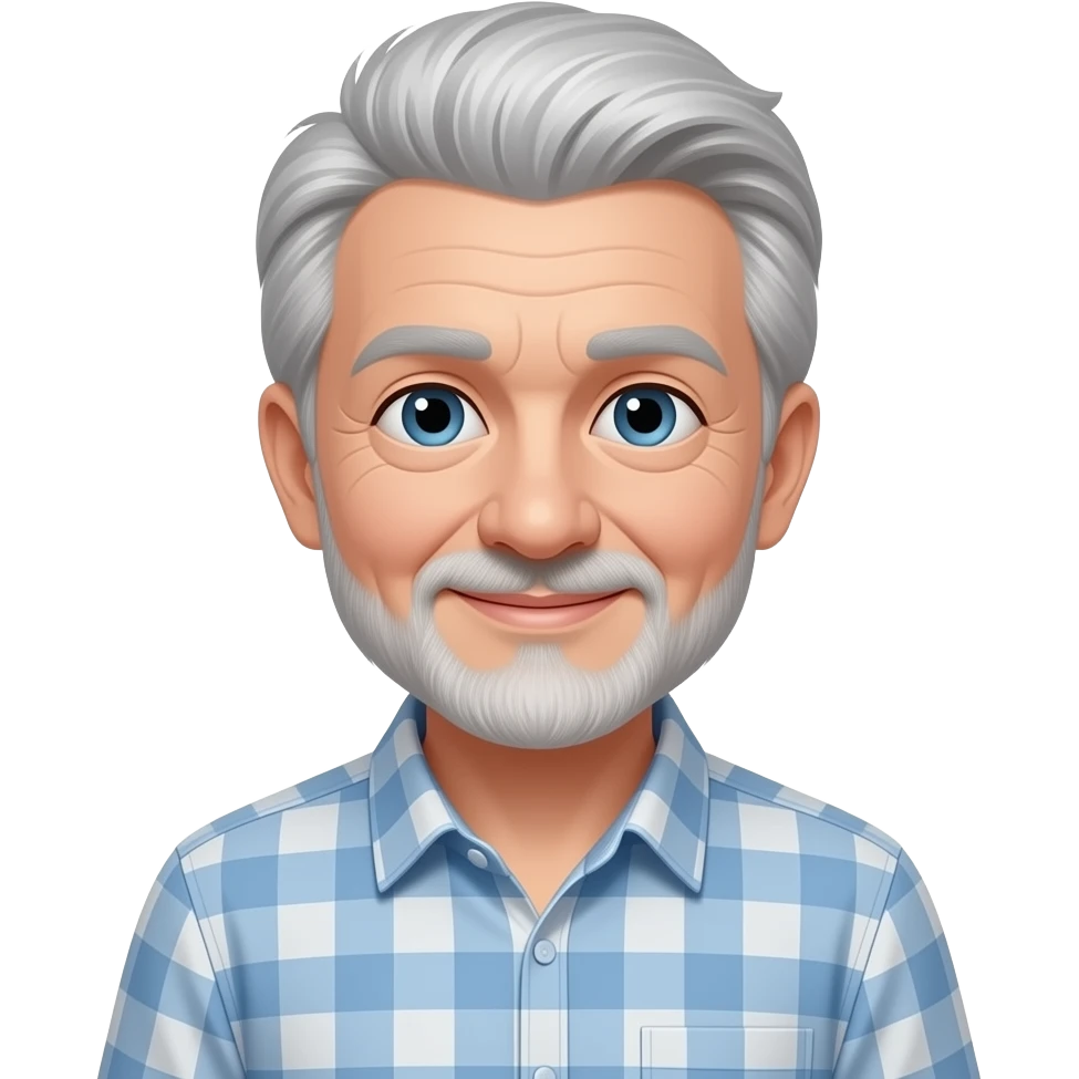 Very kind and loving with grey hair emoji