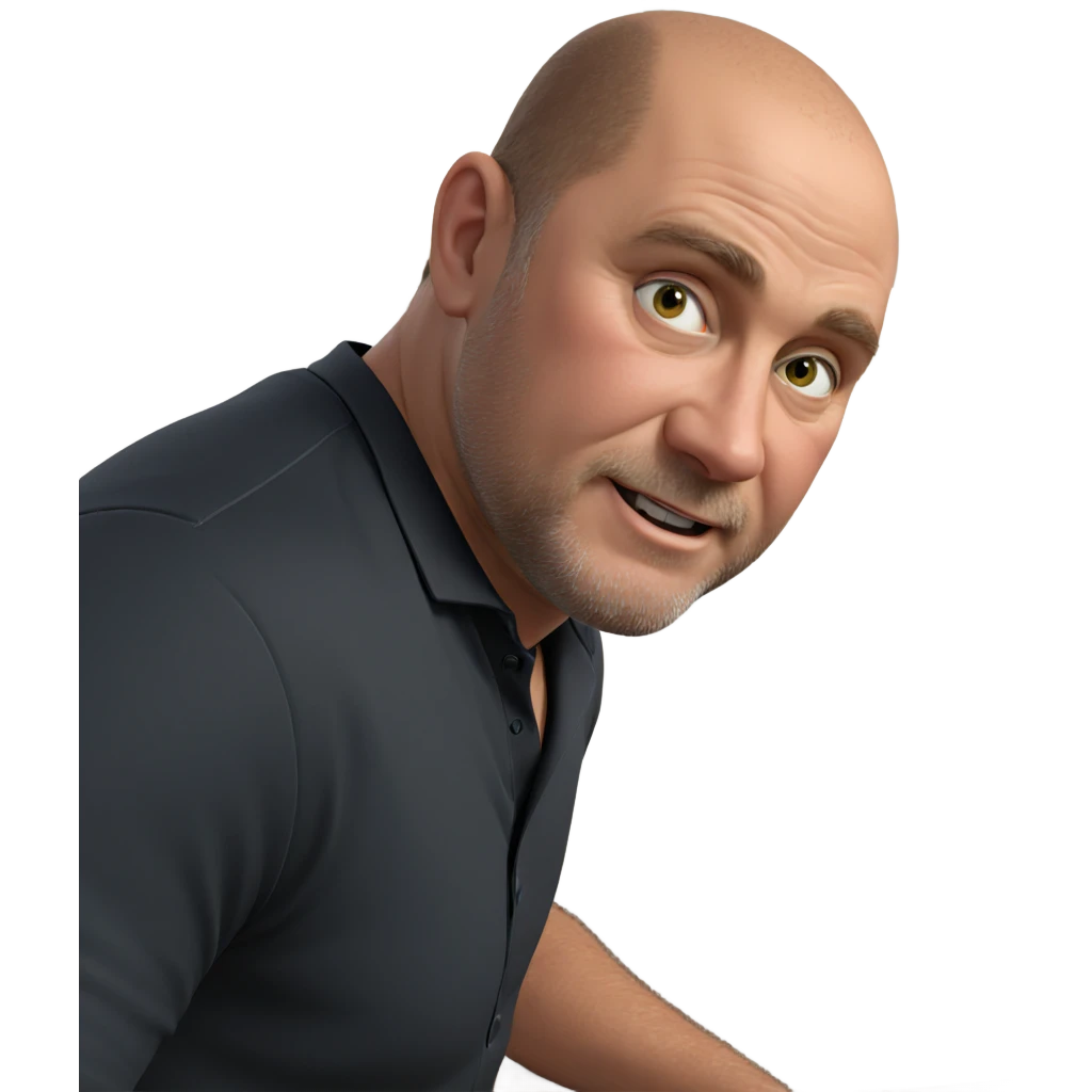 male in black shirt indoors emoji