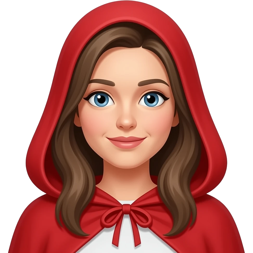 Red cape women emoji