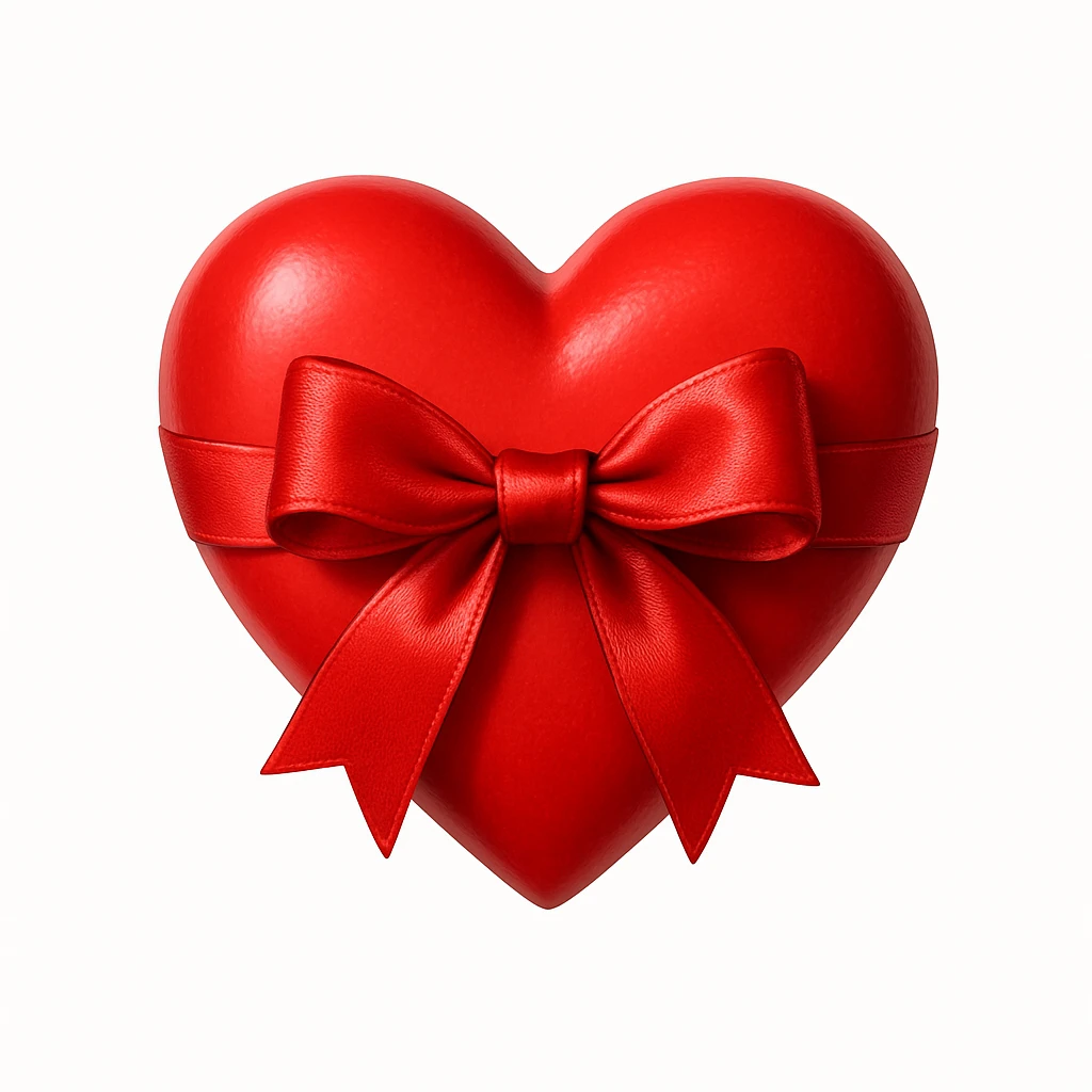 heart with a bow emoji