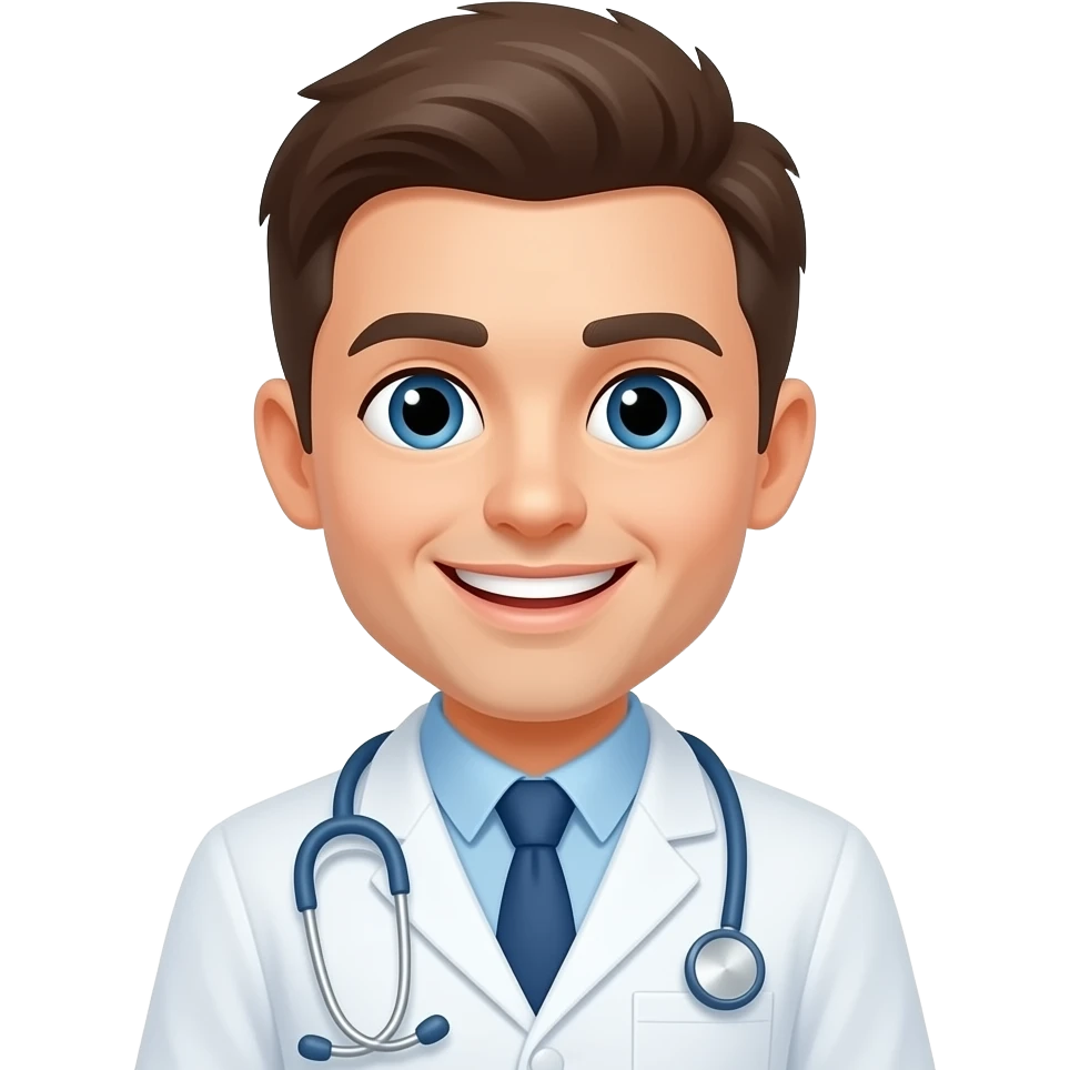Creat me an emoji consist og dental doctor and smile emoji