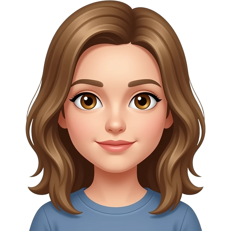cheveux brun presque blond yeux noisette  fille  cheveux semis long emoji