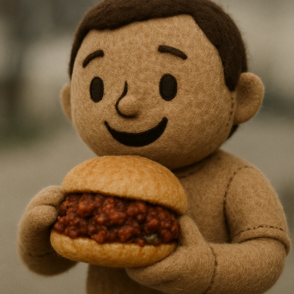 person eating sloppy joe emoji