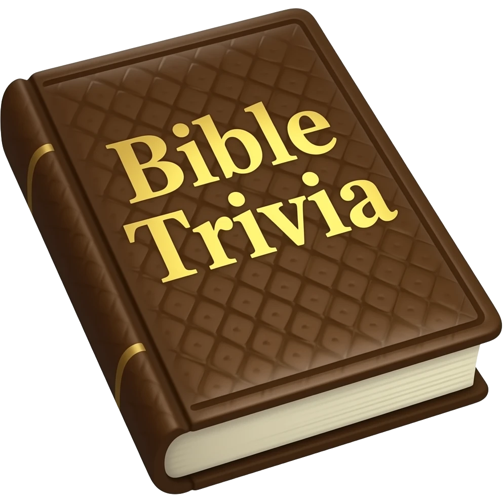 a bible that says bible trivia on the cover emoji