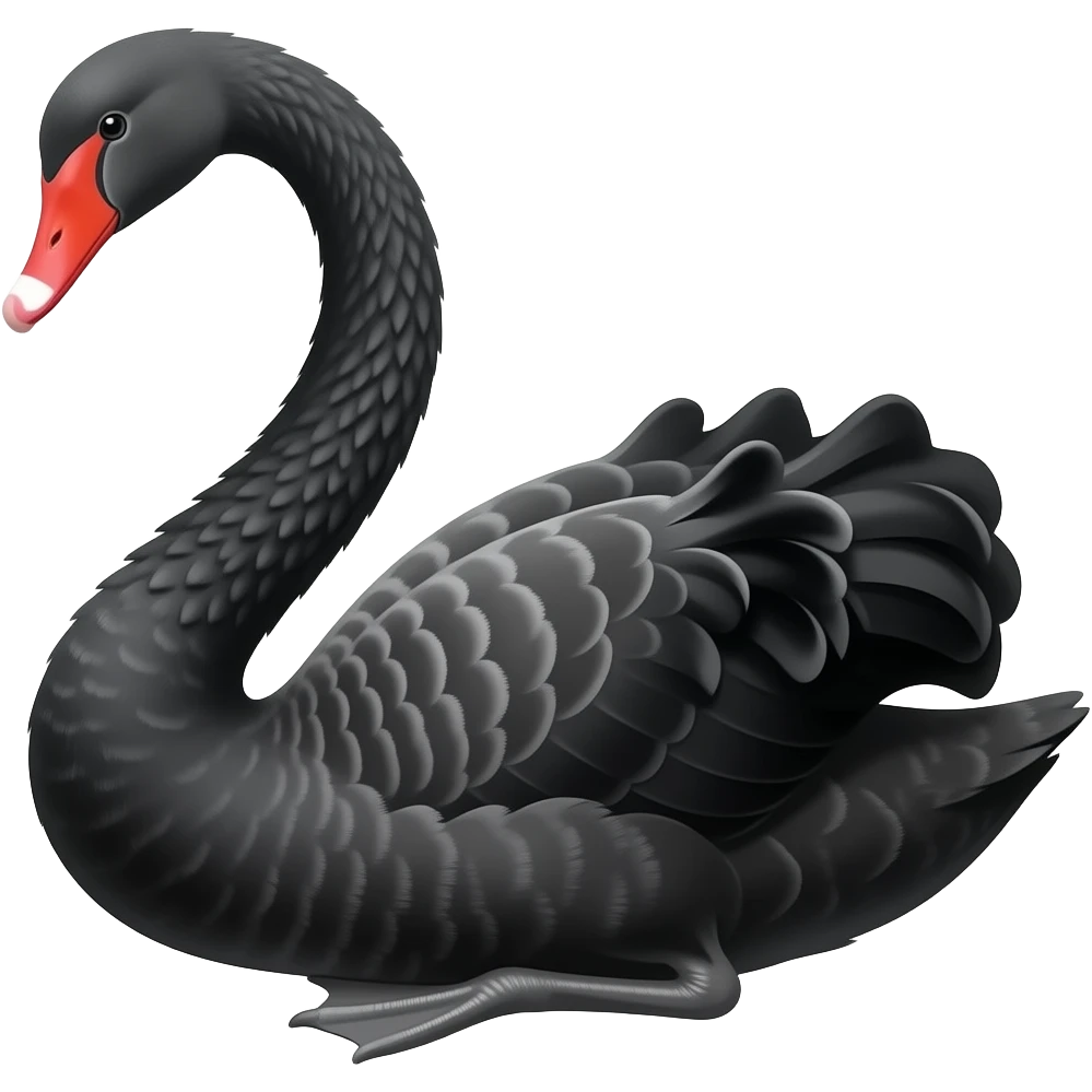 Black swan emoji