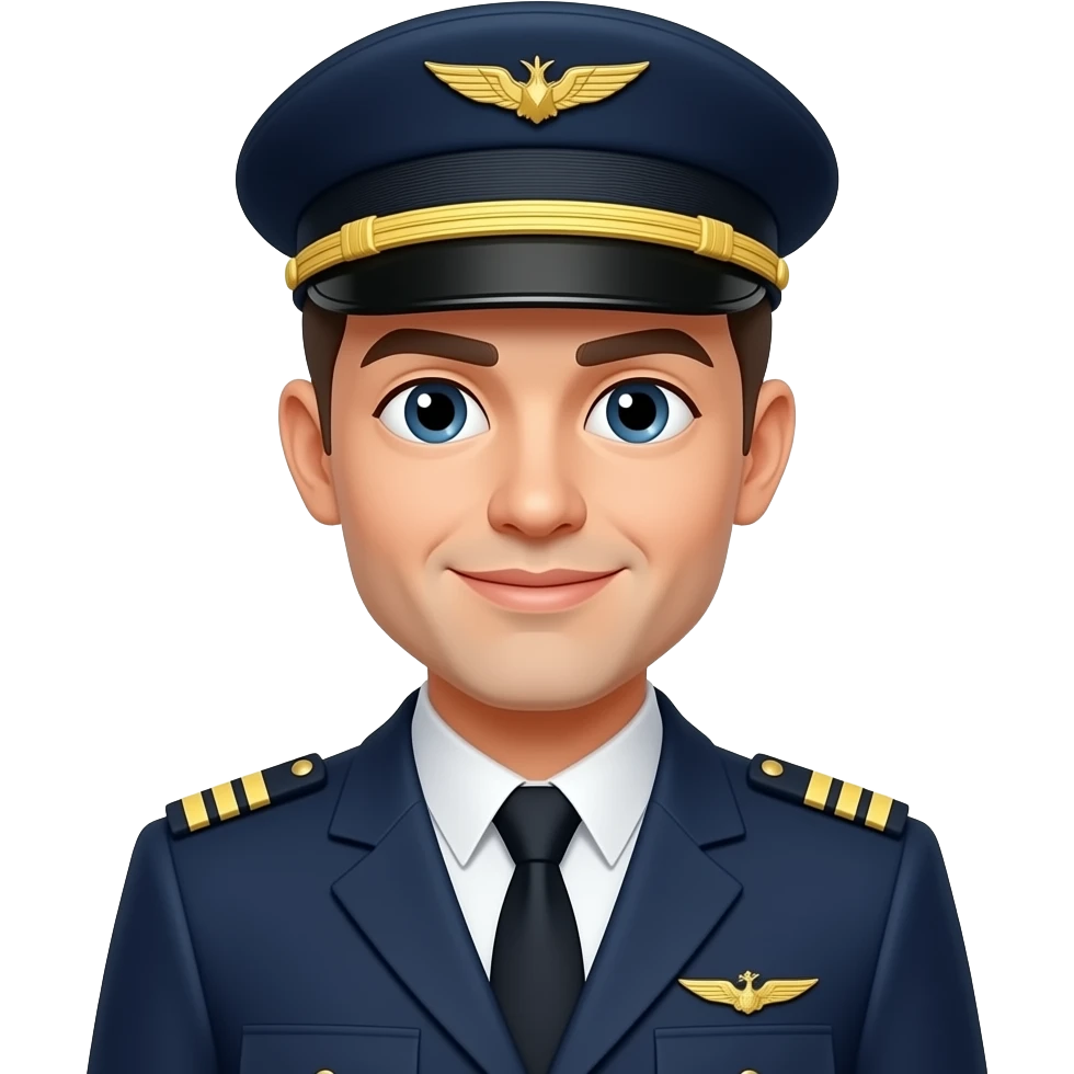 airplane captain no gender no nationality emoji