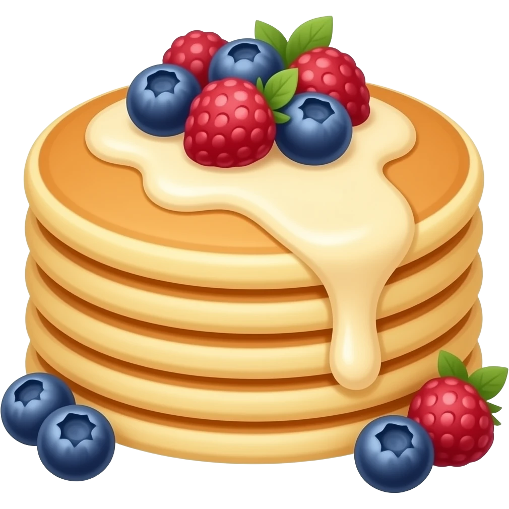 pancakes with berries emoji