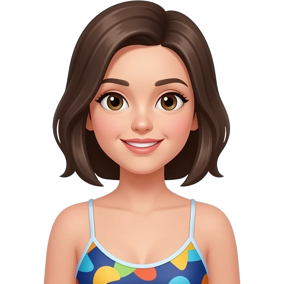 Girl wearing swimsuit emoji