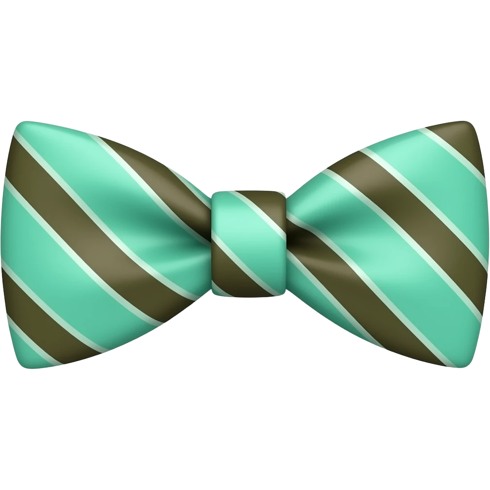 Chocolate mint bowtie emoji