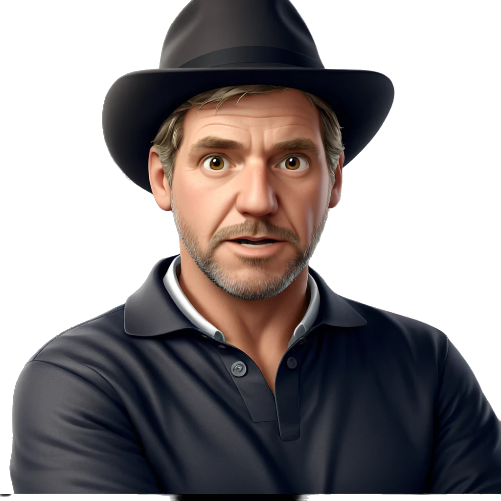 man with beard and hat emoji