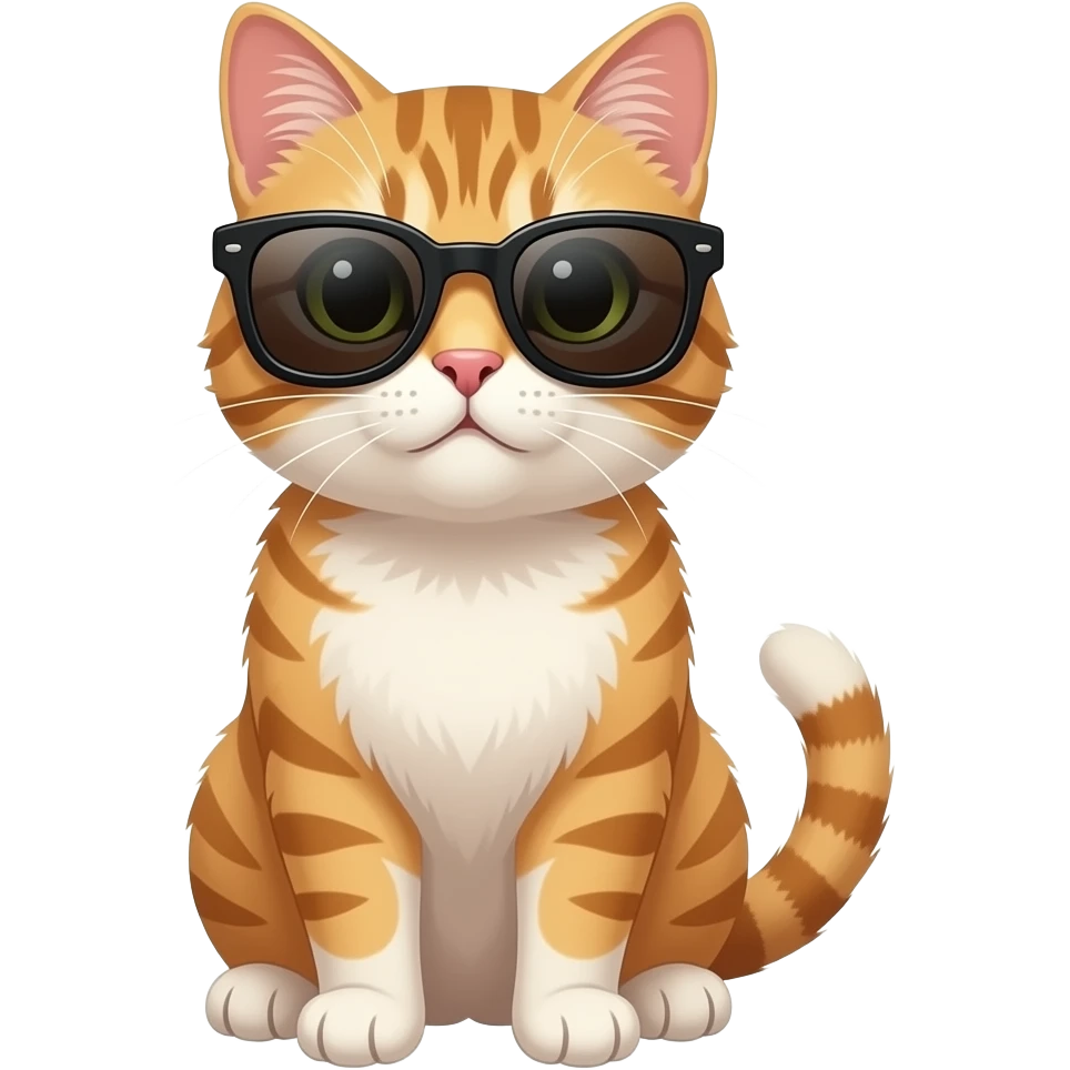 Cat wearing sunglasses emoji