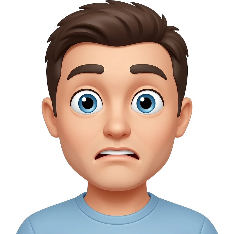 someone's bottom teeth biting their upper lip and making like an M shape with their lip emoji