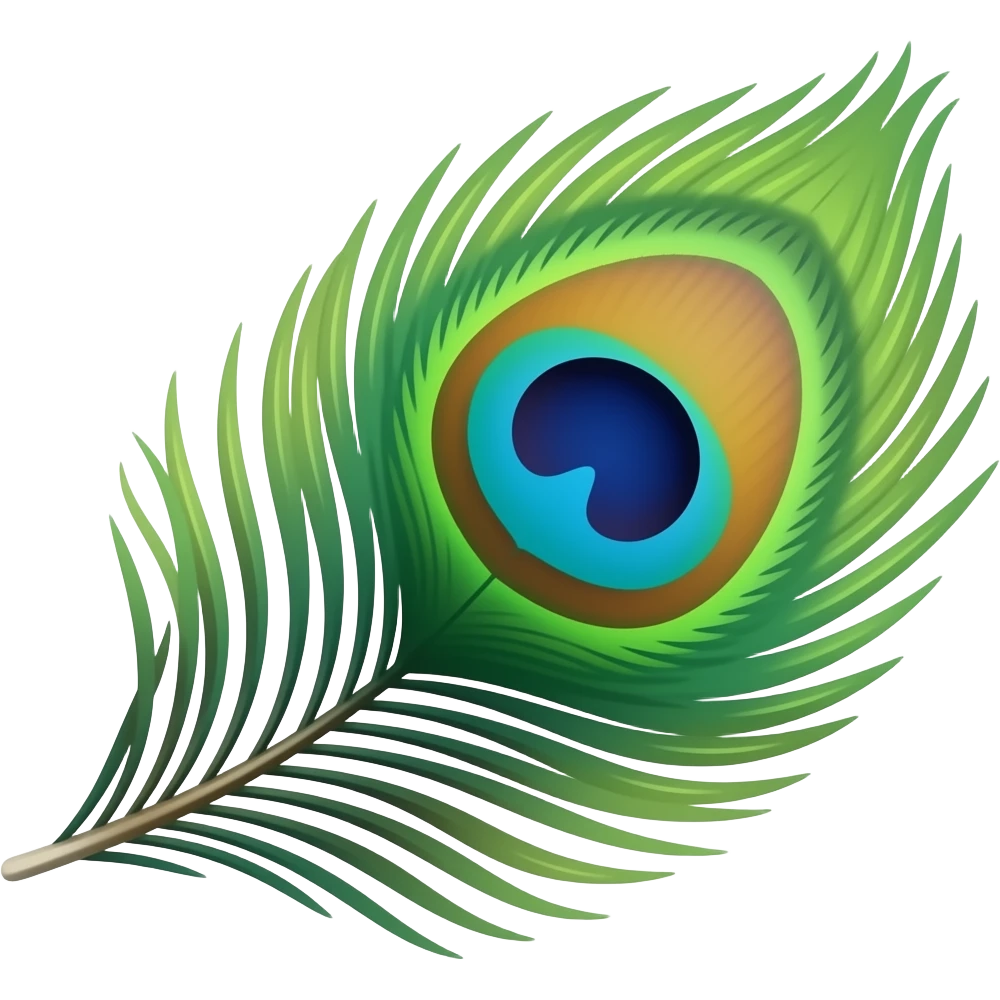 Peacock feathers emoji