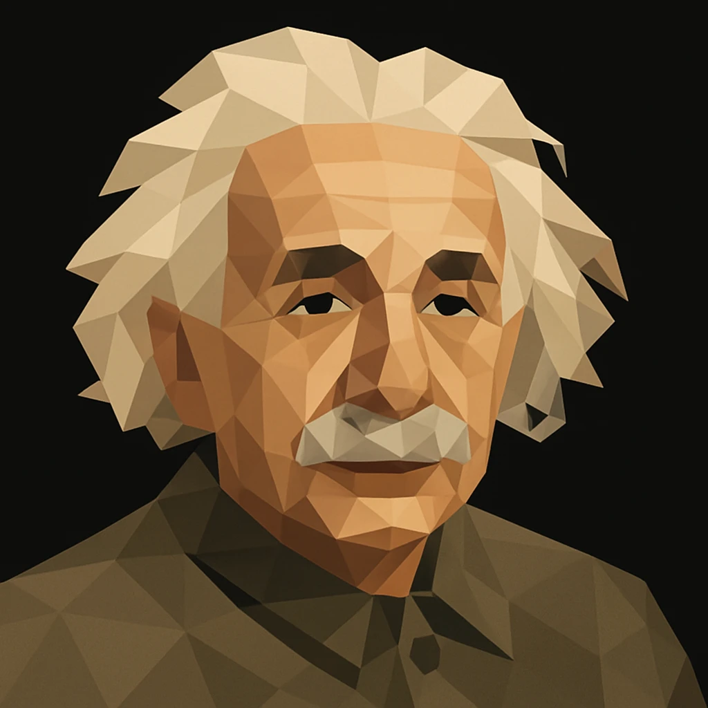 Turn the figure in this picture to an avatar. Low-poly flat style. Pure black background emoji