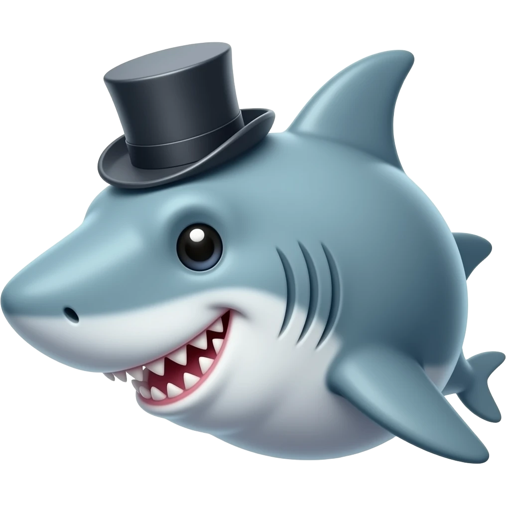 🦈🎩-🐒🎩 emoji