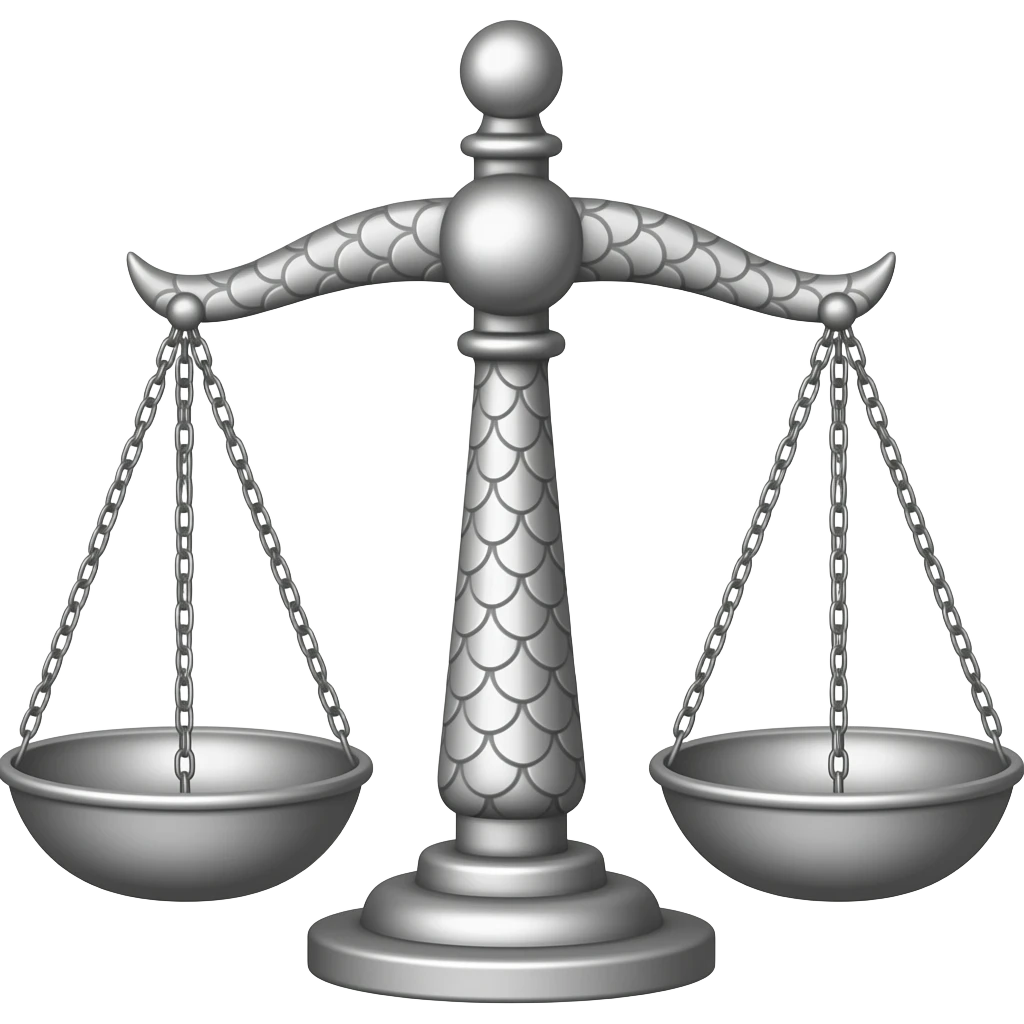 silver of justice emoji