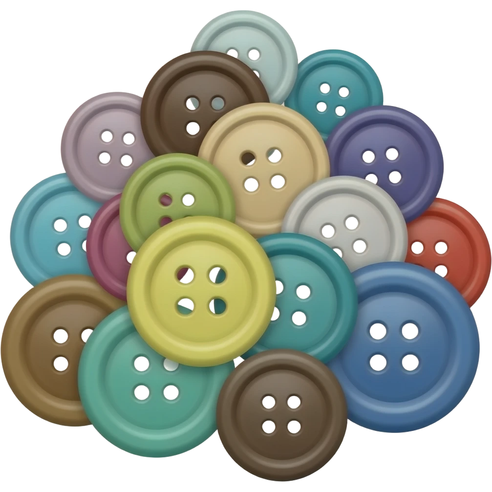 small pile of buttons emoji