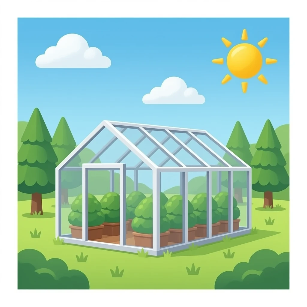 Portable clear shipping container greenhouses emoji