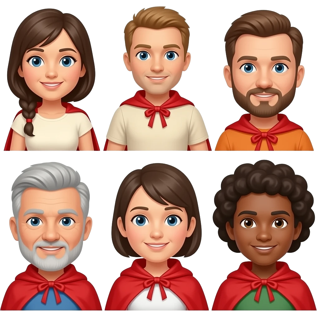 People with Red Capes emoji