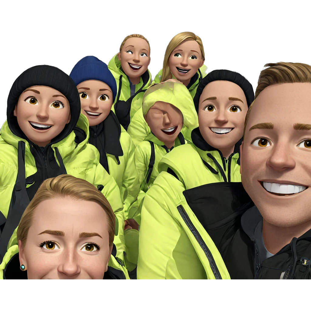 friends enjoying a sunny day emoji