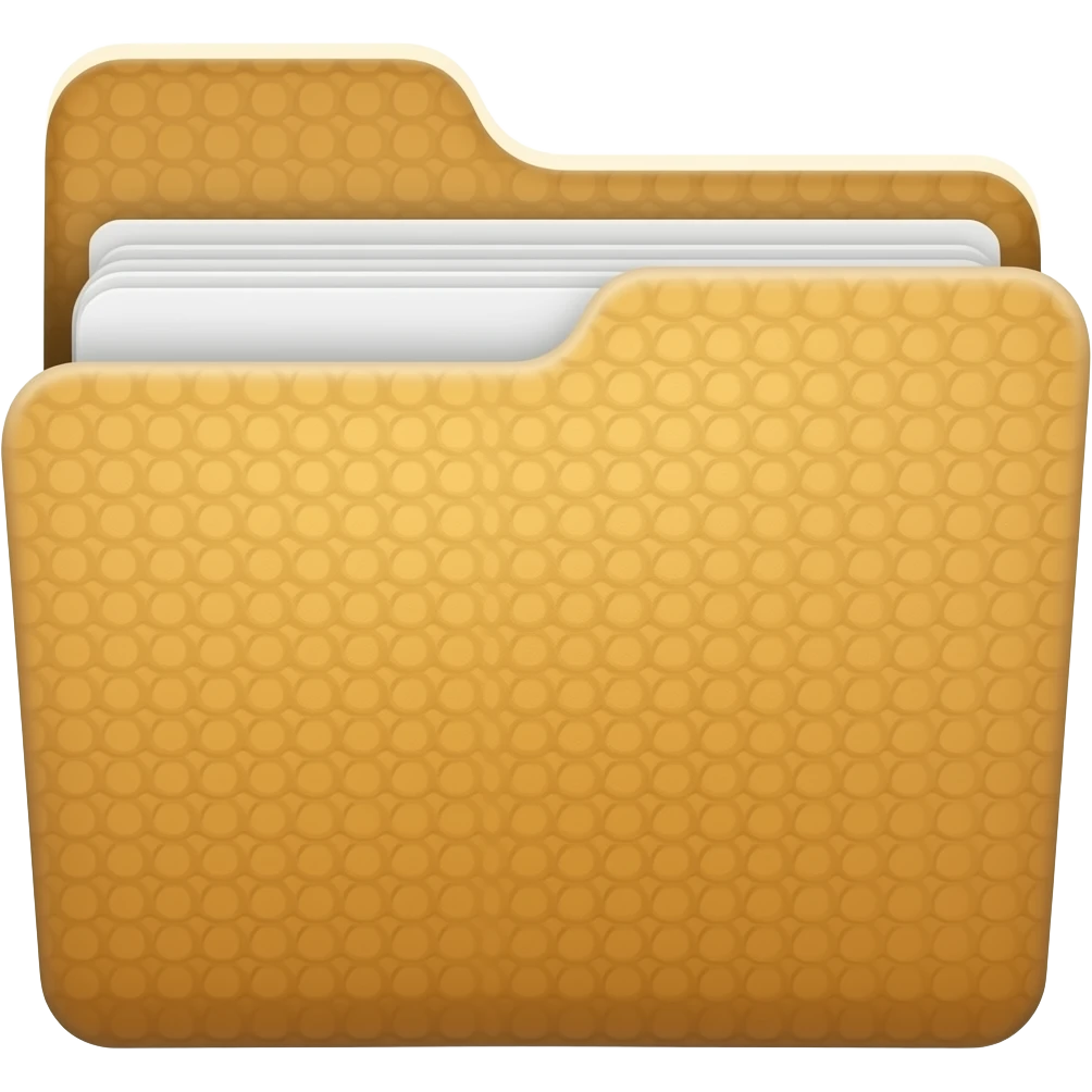 retro folder emoji