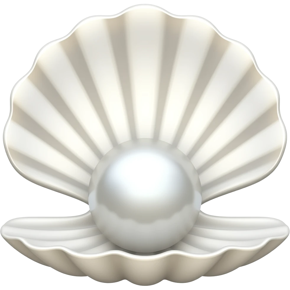 shell with pearl emoji