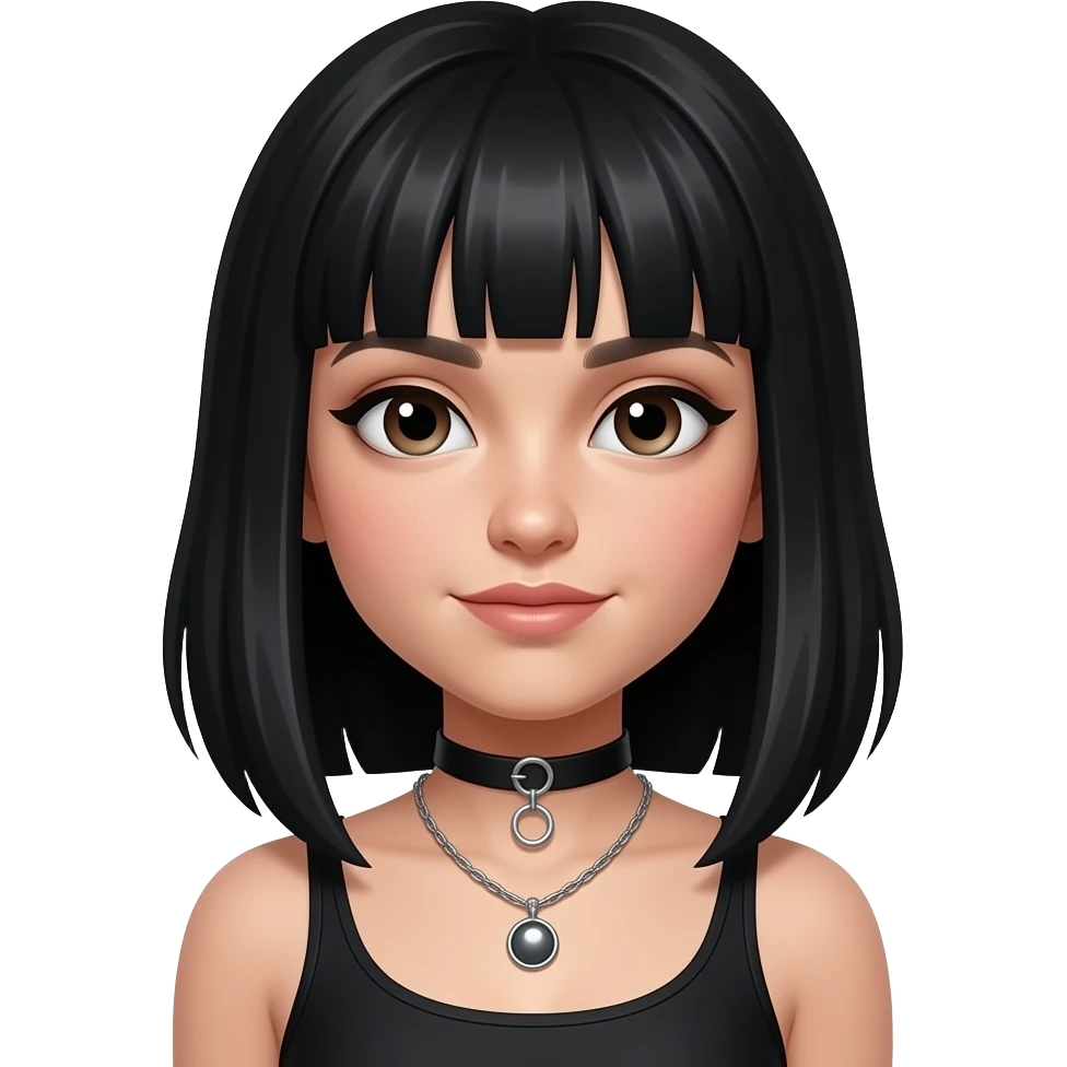 black girly girl with microlocks emoji