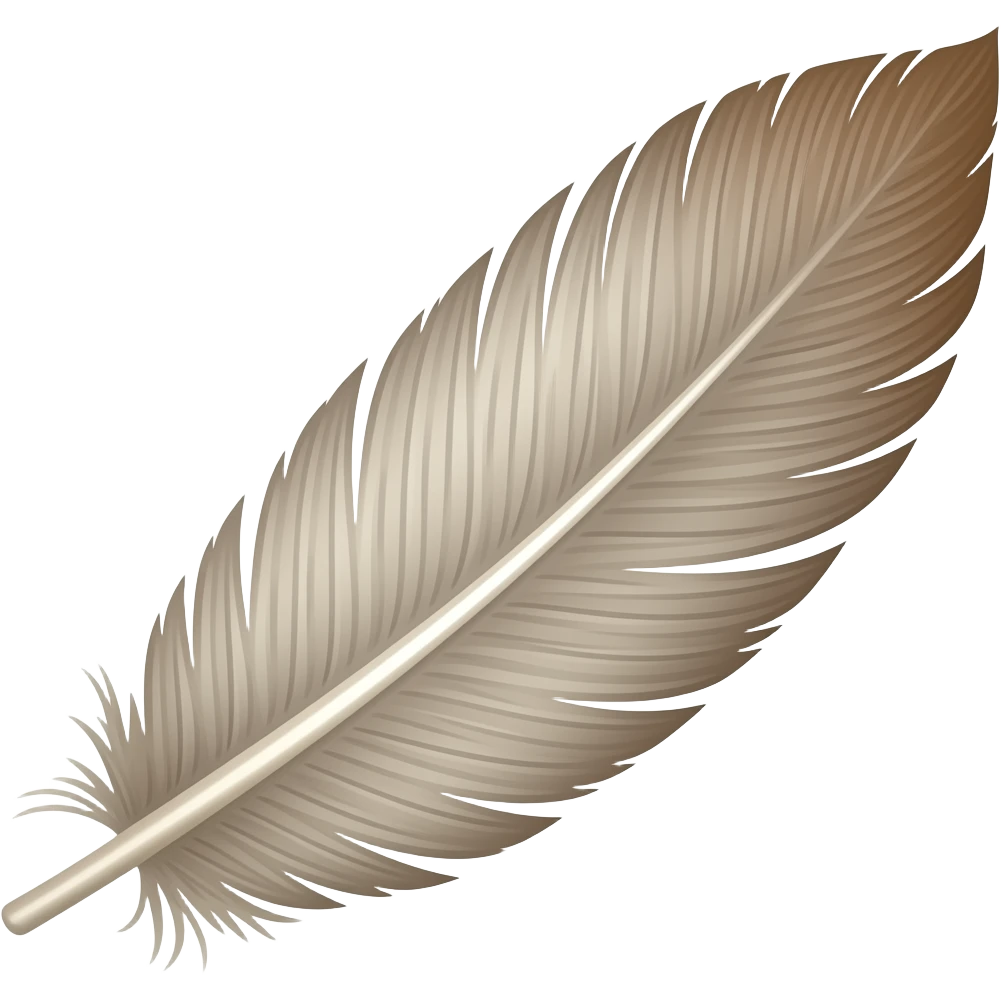 feather foot -  no background copy/paste emoji