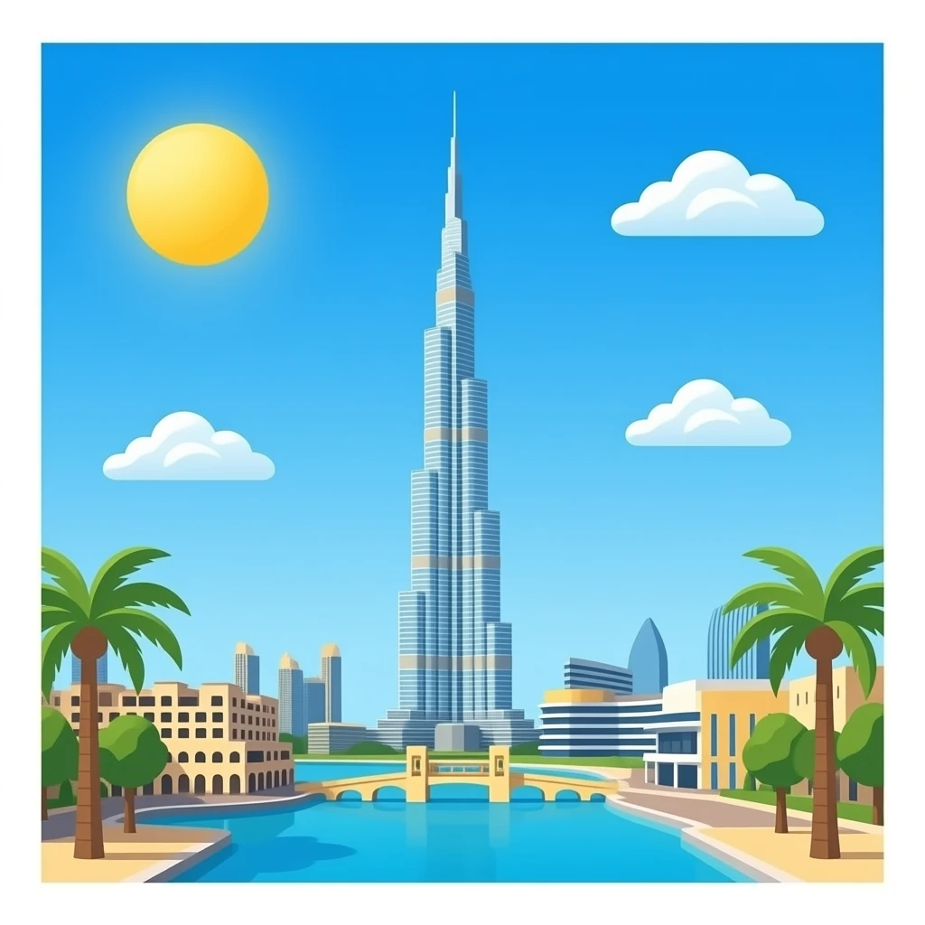 Dubaï Burj Kalifa emoji