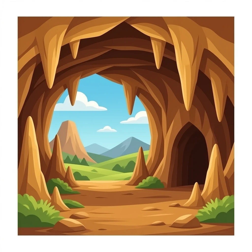 cseppkőbarlang barna emoji