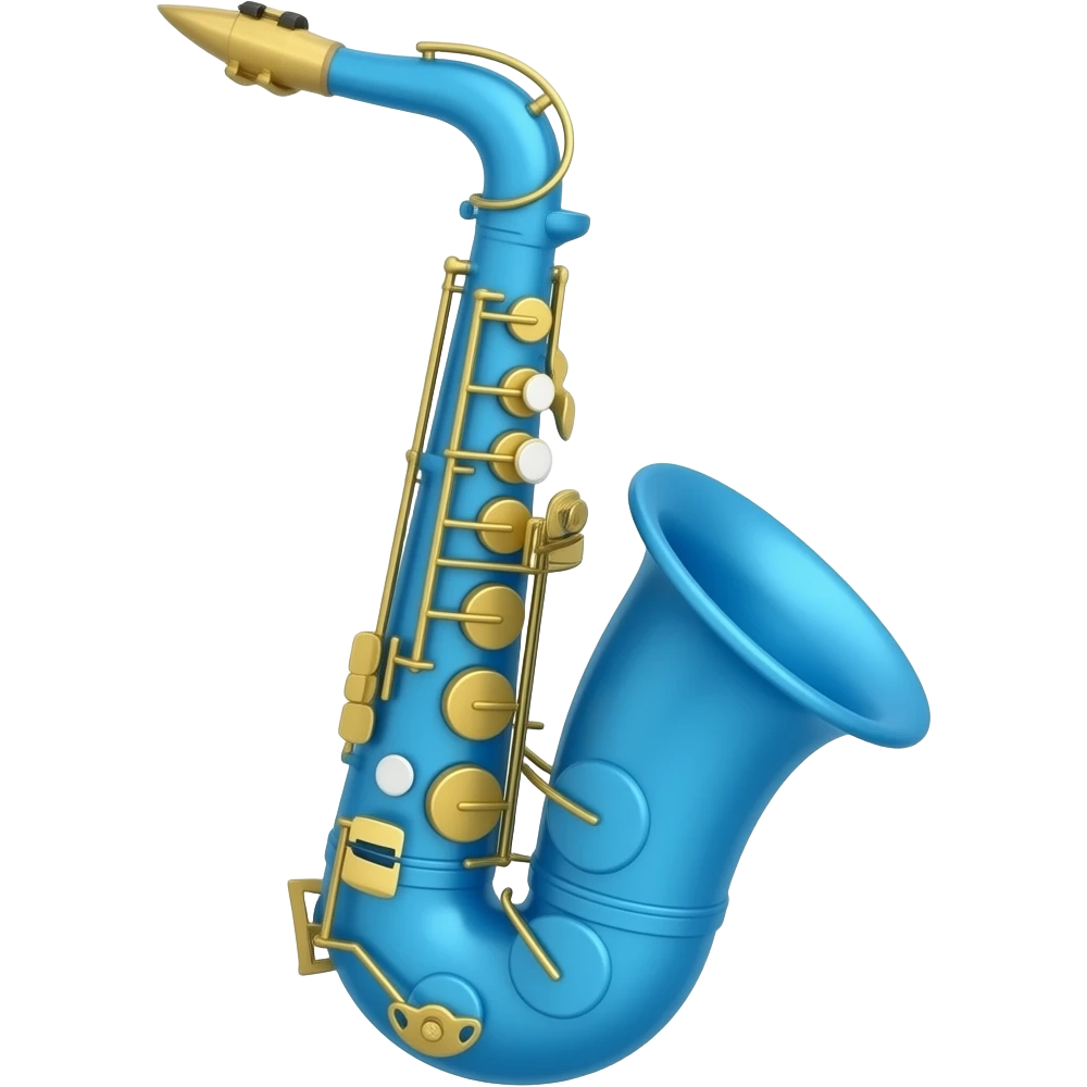 Blue Basketball Shaped Saxophone 🎷 💙 🏀 emoji