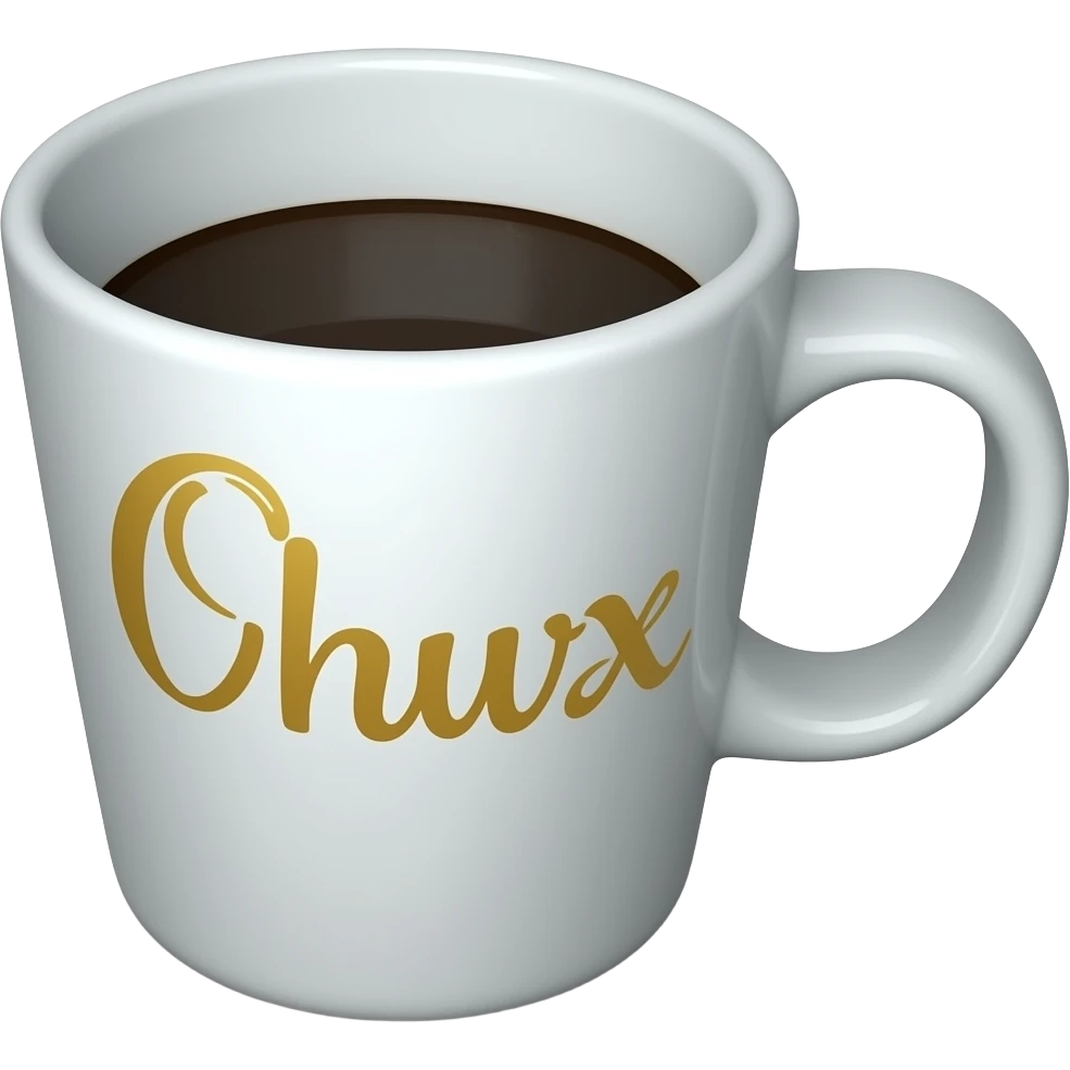 Put the name in gold letters on the cup. emoji