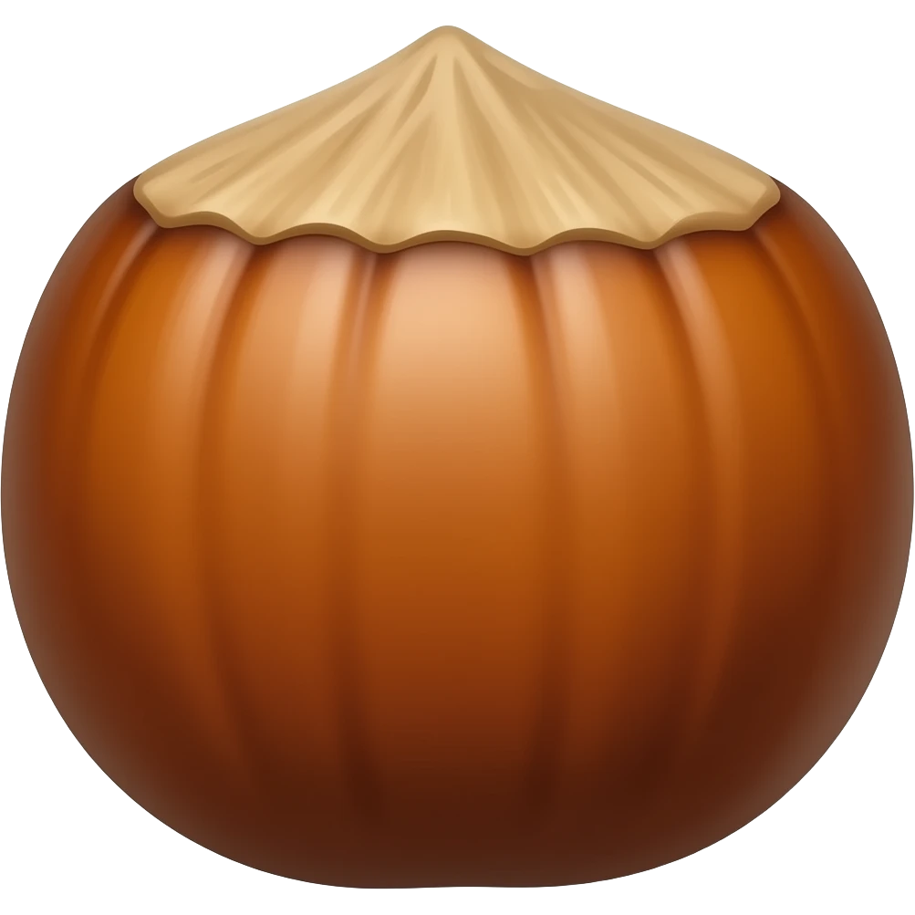 Hazelnut emoji