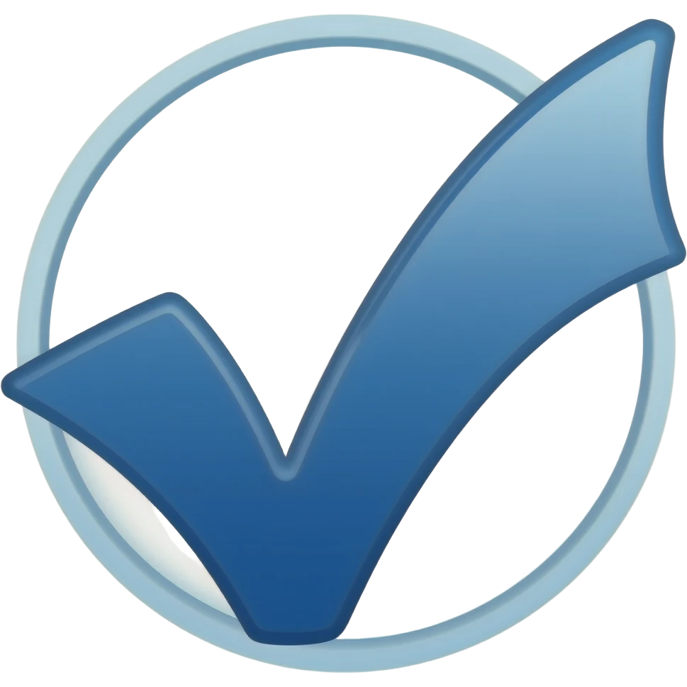 Blue Verified mark emoji