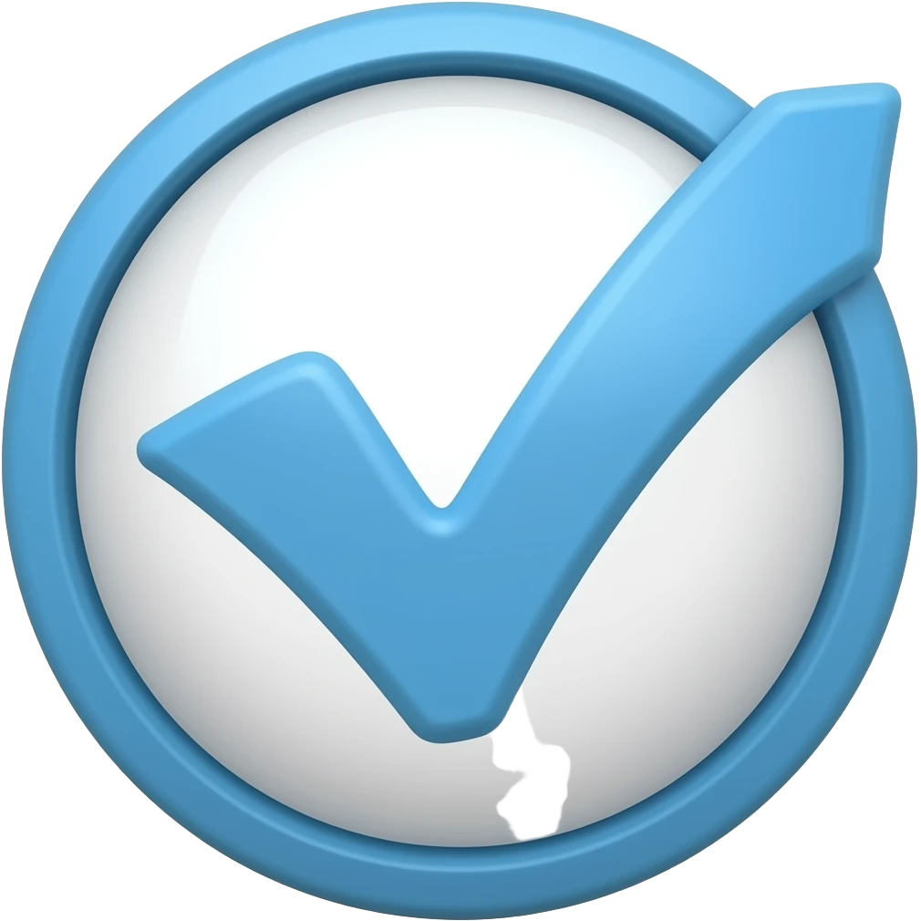 علامة توثيق حسابي emoji