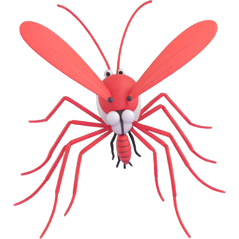 angry man looking at a mosquito emoji