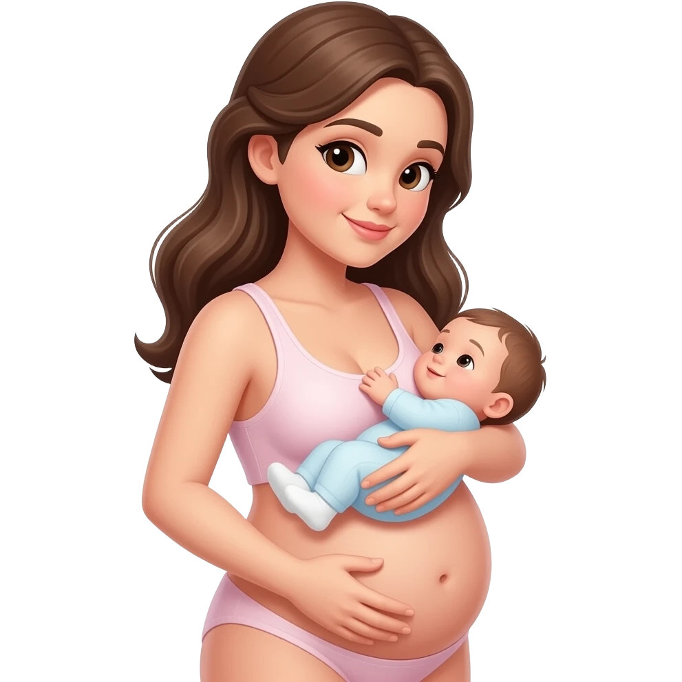 🤰🤱 no clother emoji