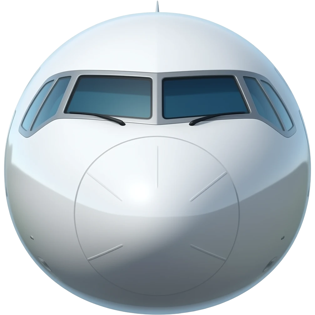 Airplane in the front emoji