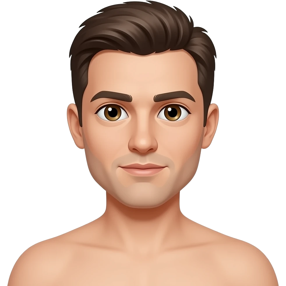 Naked man (penis showing) emoji