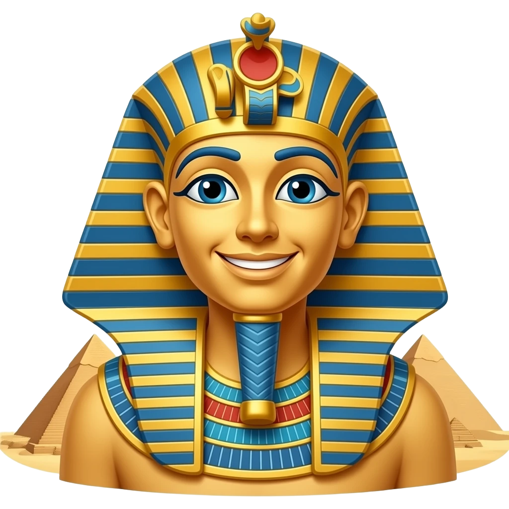 5,000+ Years Of Continuous History egypt фараон улыбается пирамиды emoji