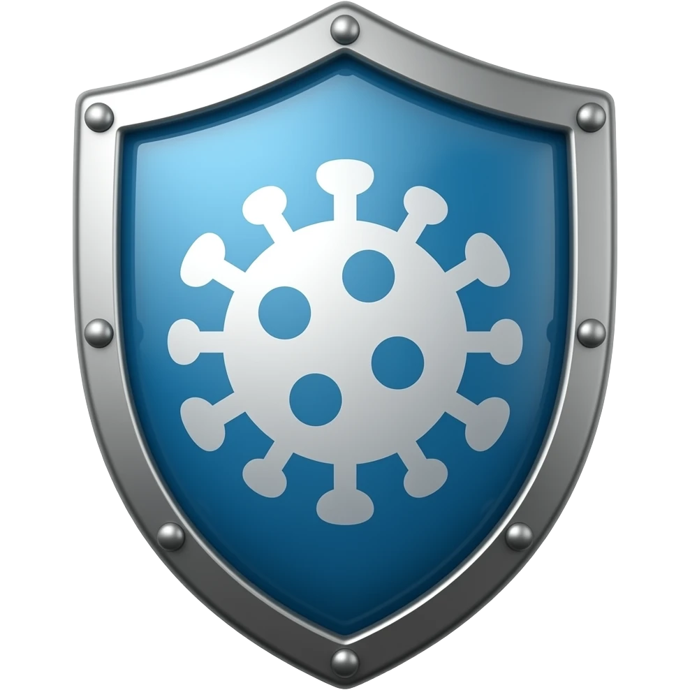 shield with anti-covid icon emoji