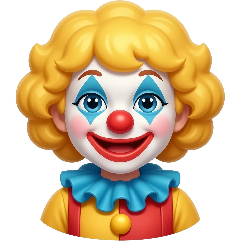 Orange clown emoji