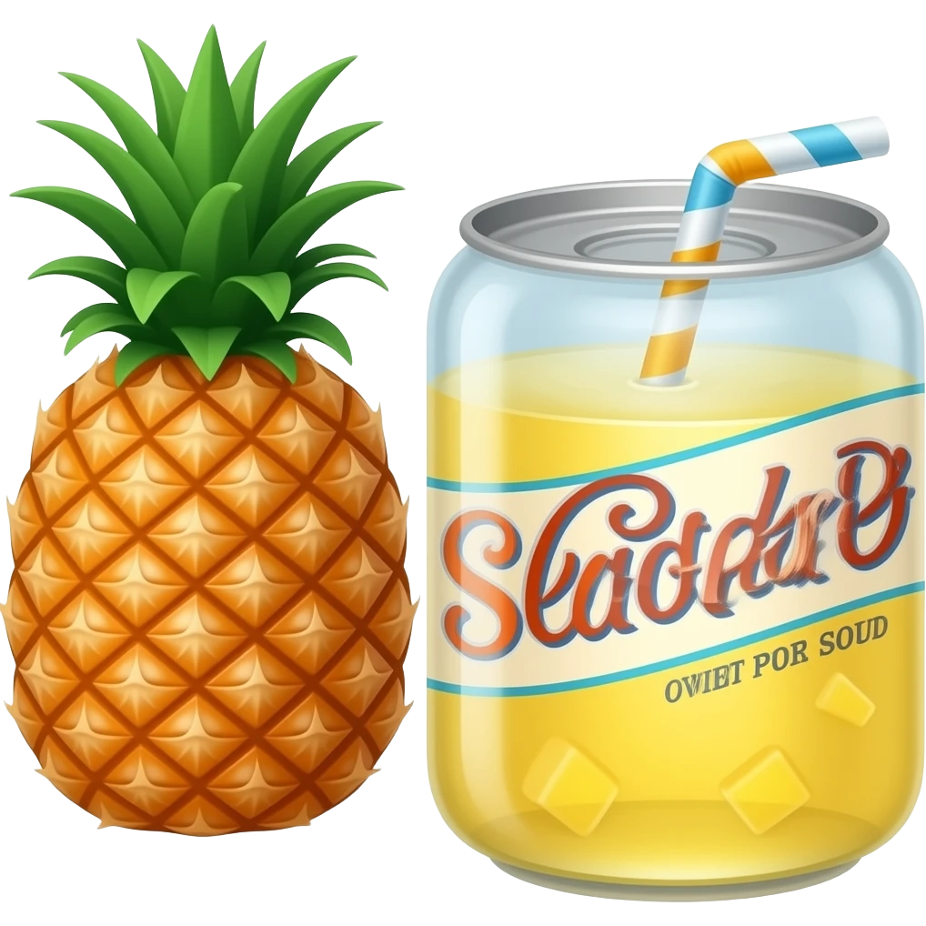 pineapple soda emoji