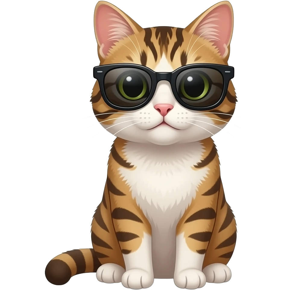 Cat wearing sunglasses emoji