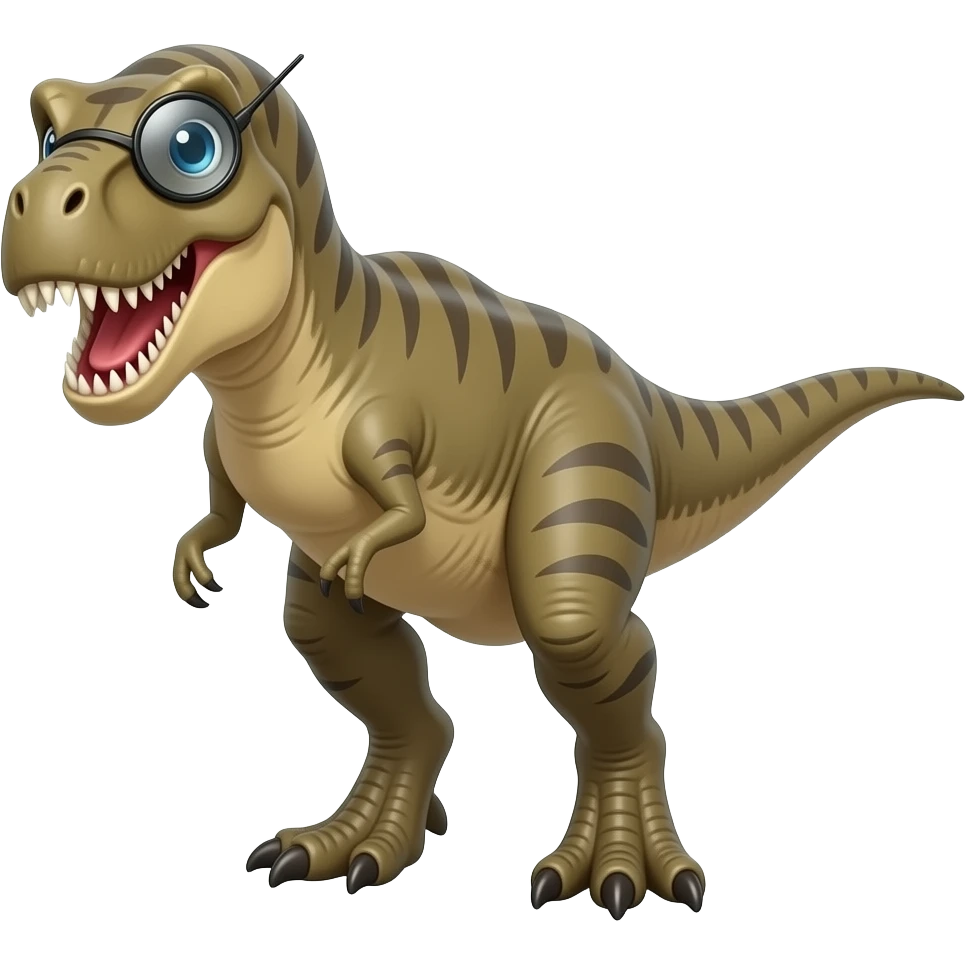 monicle t-rex emoji